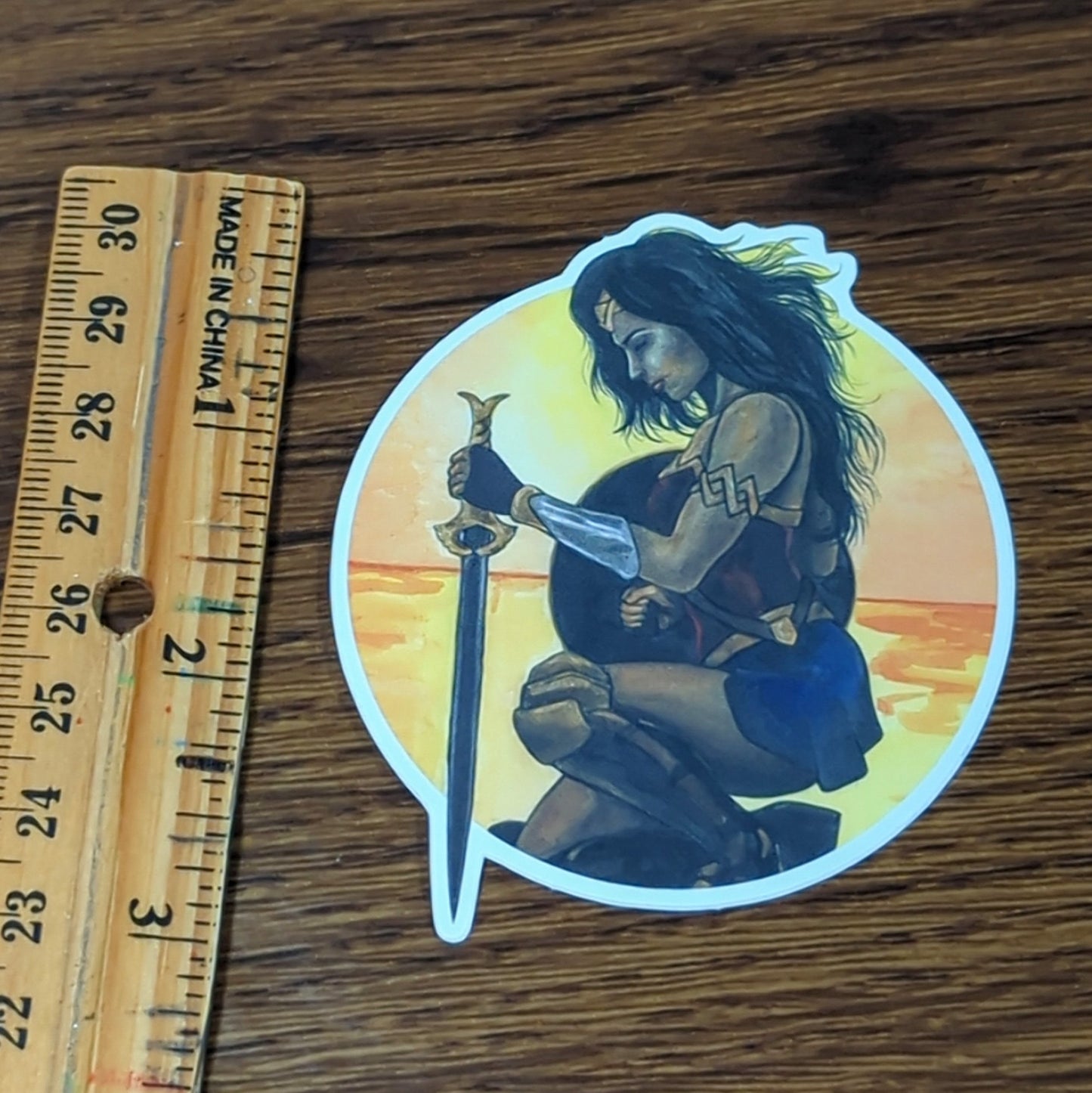 Vinyl Matte Sticker - Wonder Woman