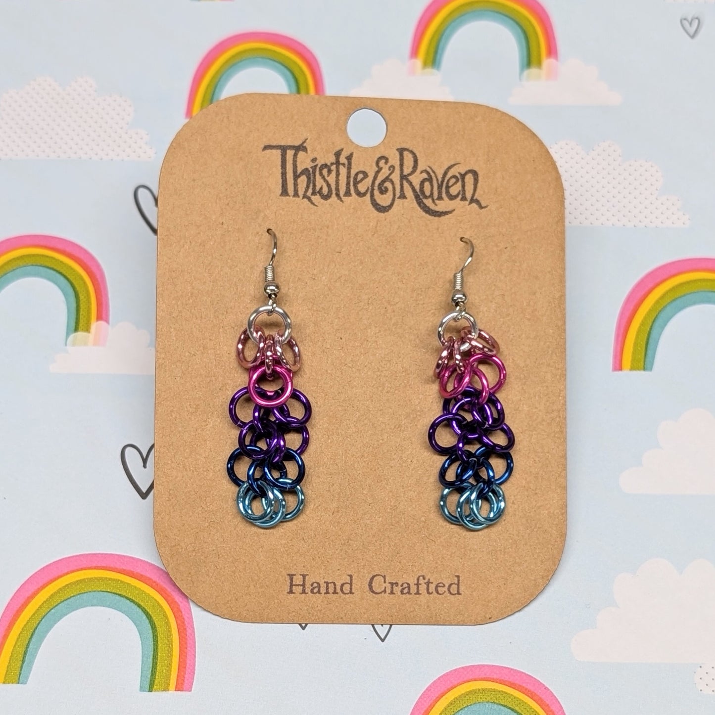 OMNISEXUAL - Pride Chainmail Earrings