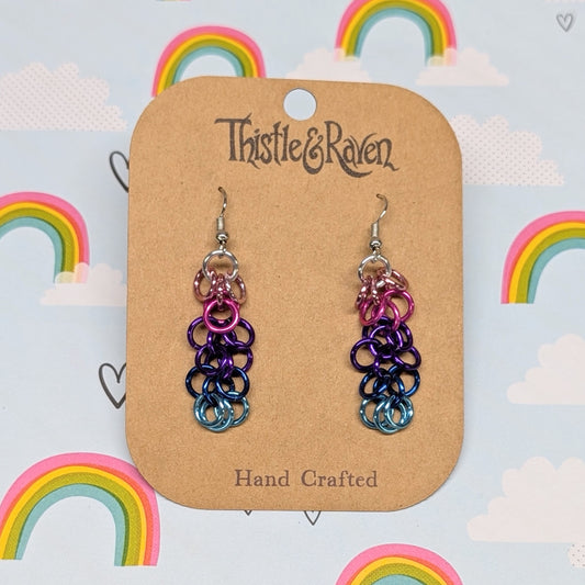 OMNISEXUAL - Pride Chainmail Earrings