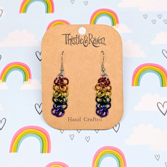 RAINBOW - Pride Chainmail Earrings