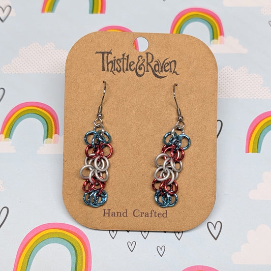 TRANSGENDER - Pride Chainmail Earrings
