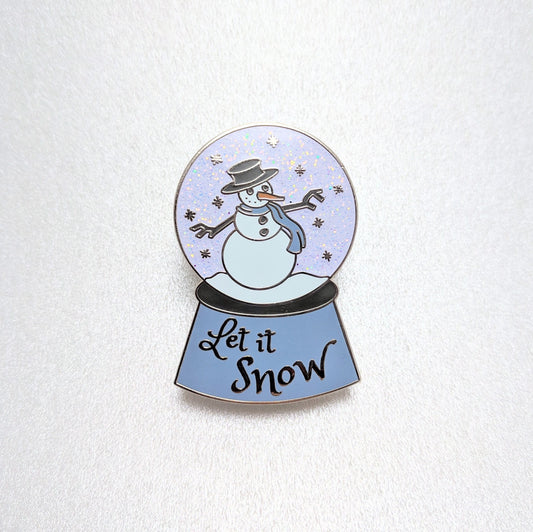 Winter Wonderland Snow Globe Enamel Pin