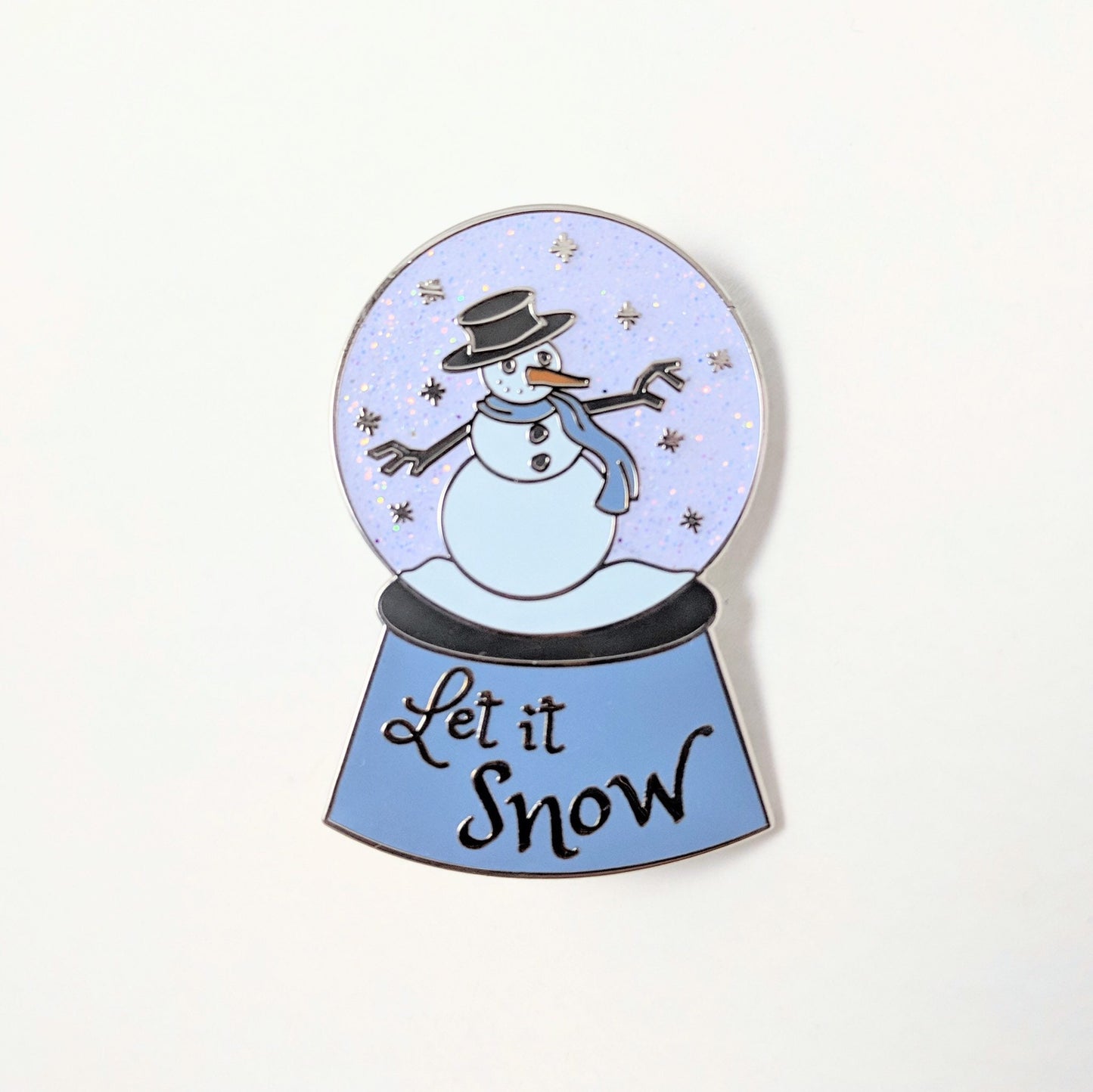 Winter Wonderland Snow Globe Enamel Pin