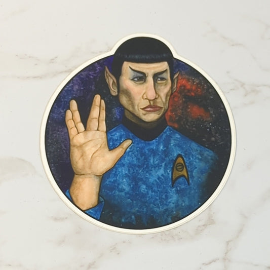Vinyl Matte Sticker - Live Long and Prosper - Spock