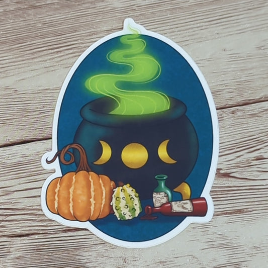 Vinyl Matte Stickers - Cauldron Magic