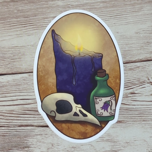 Vinyl Matte Stickers - Candle Lit Potion