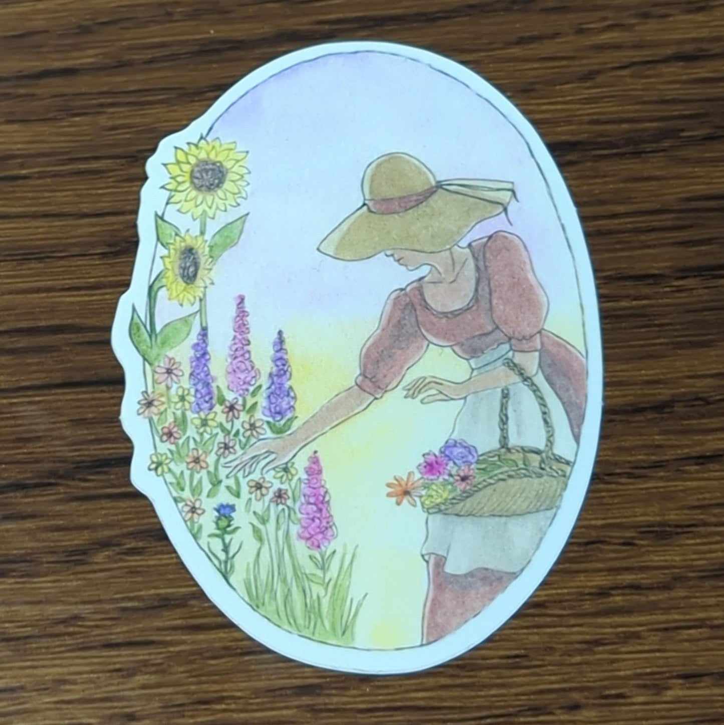 Vinyl Matte Sticker - Flower Garden