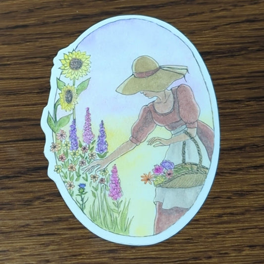 Vinyl Matte Sticker - Flower Garden