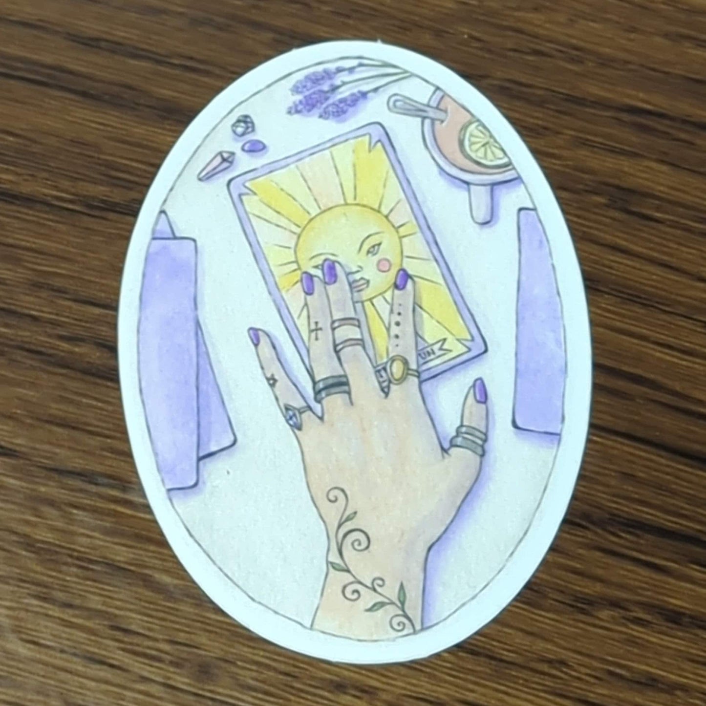 Vinyl Matte Sticker - Tarot Reading