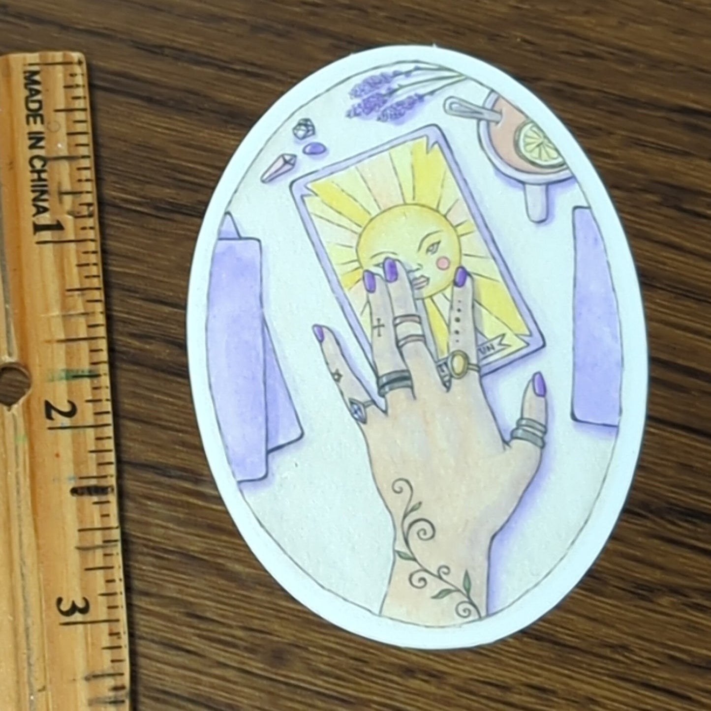 Vinyl Matte Sticker - Tarot Reading