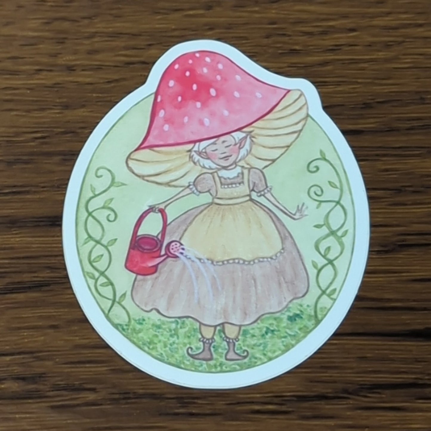 Vinyl Matte Sticker - Mushroom Sprite