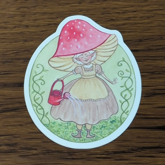 Vinyl Matte Sticker - Mushroom Sprite