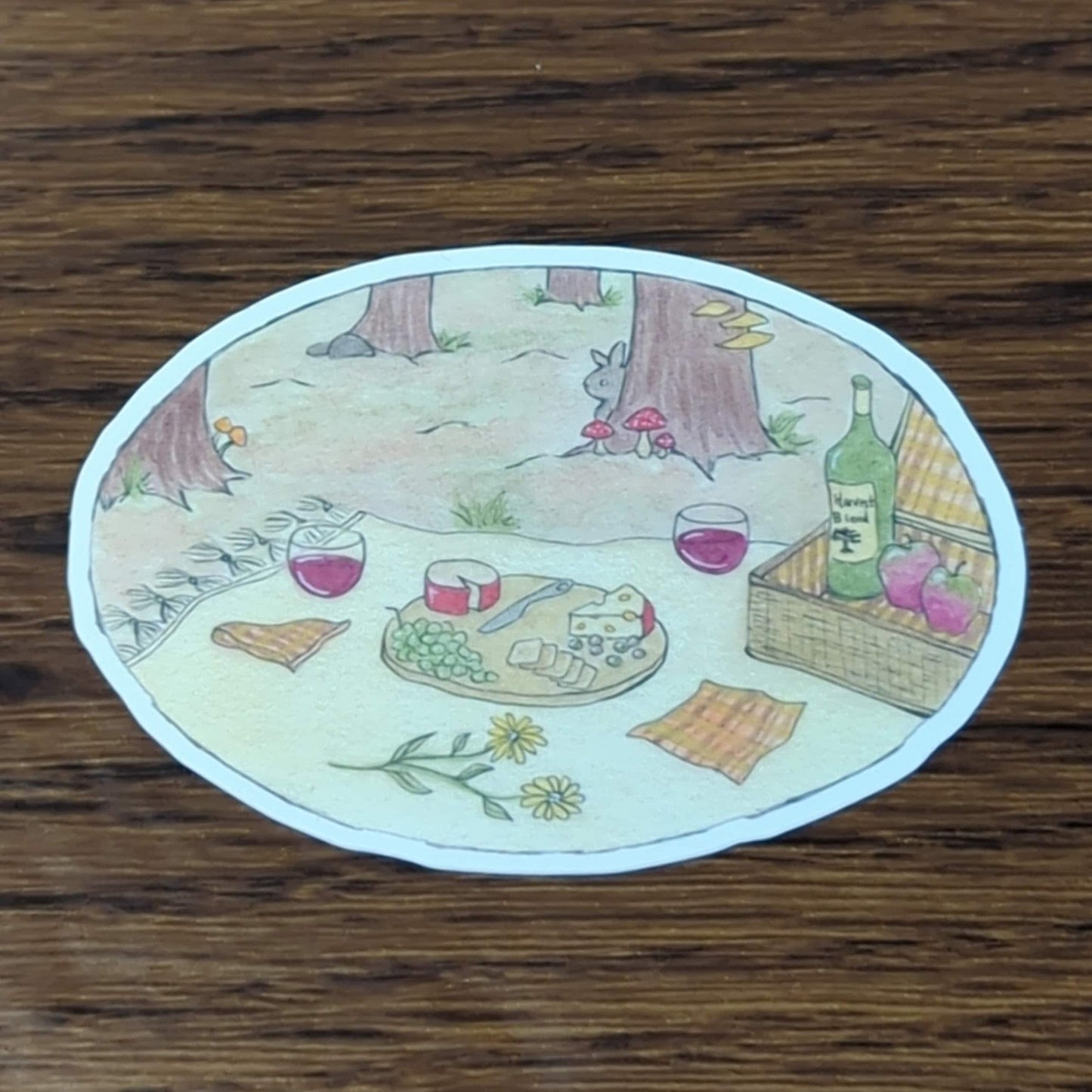 Vinyl Matte Sticker - Forest Picnic