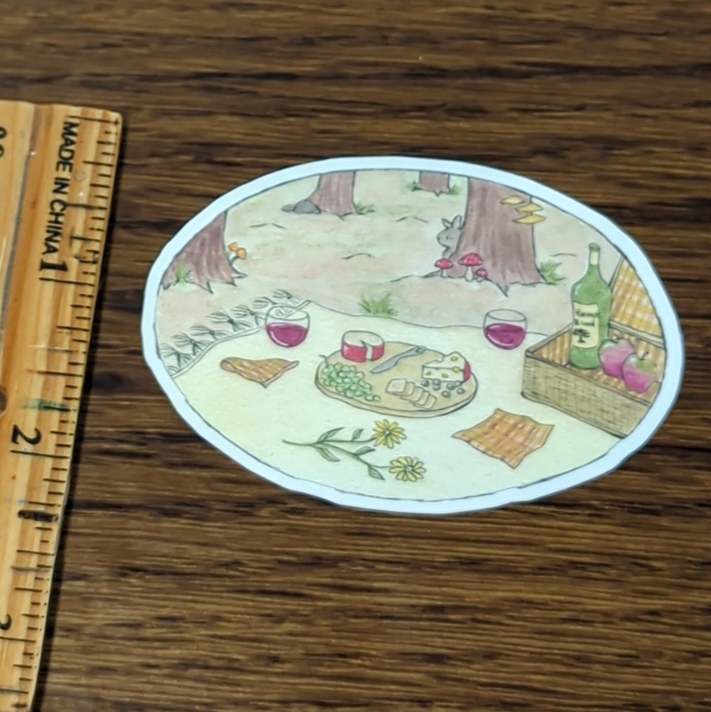 Vinyl Matte Sticker - Forest Picnic