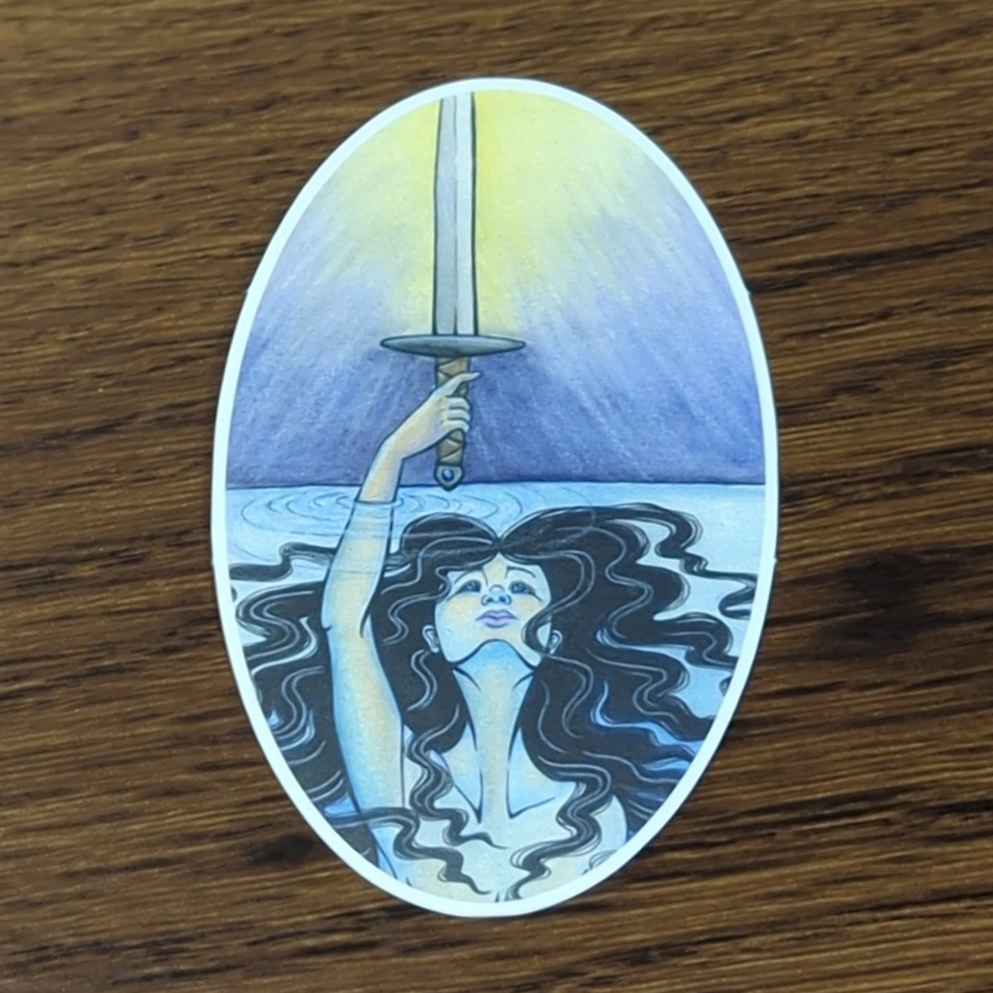 Vinyl Matte Sticker - Lady of the Lake