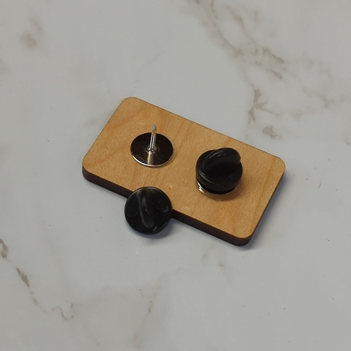 Laser Cut Wooden Moon Tarot Card Pin