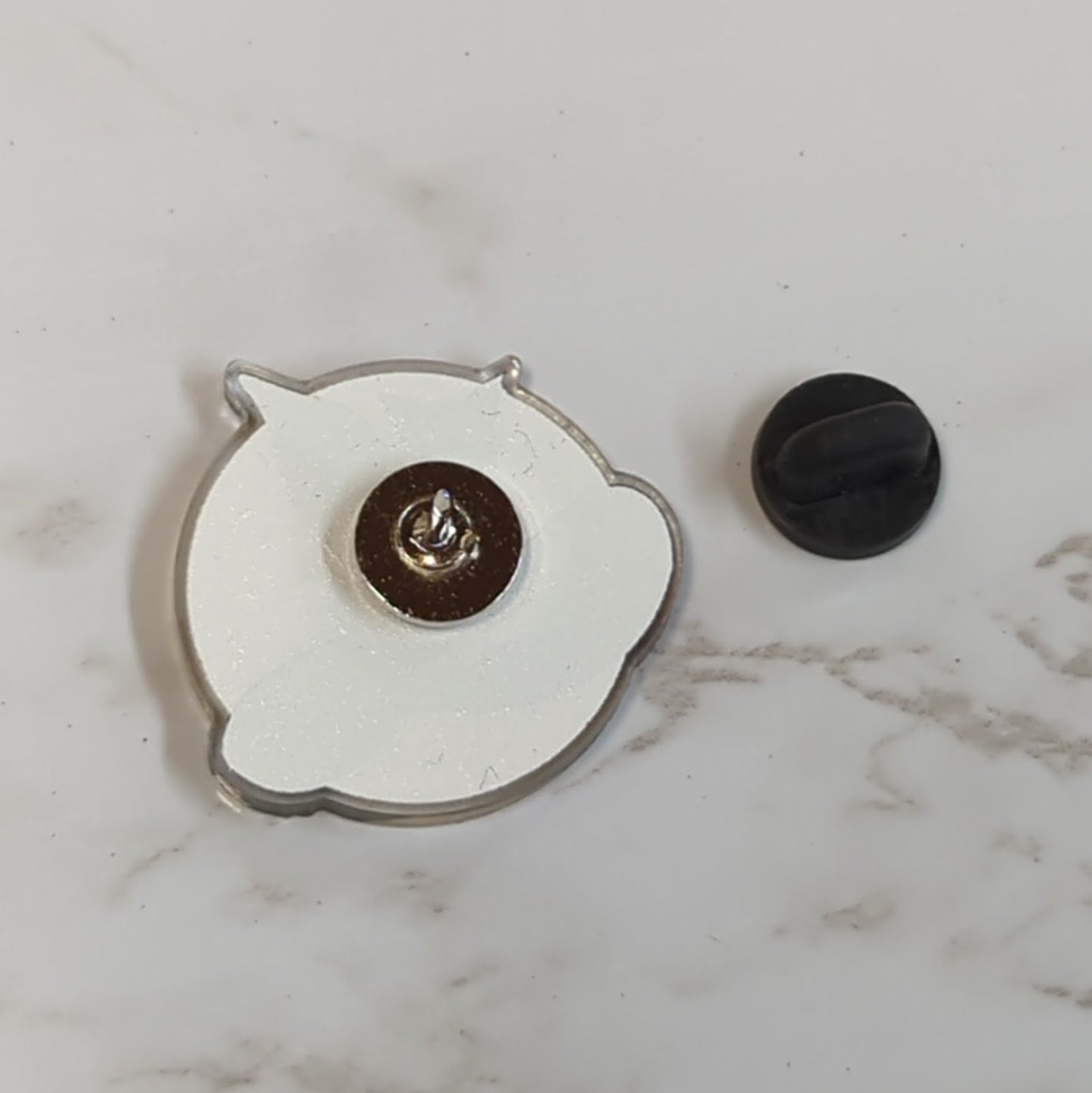 Witch Hat and Black Cat Acrylic Pin