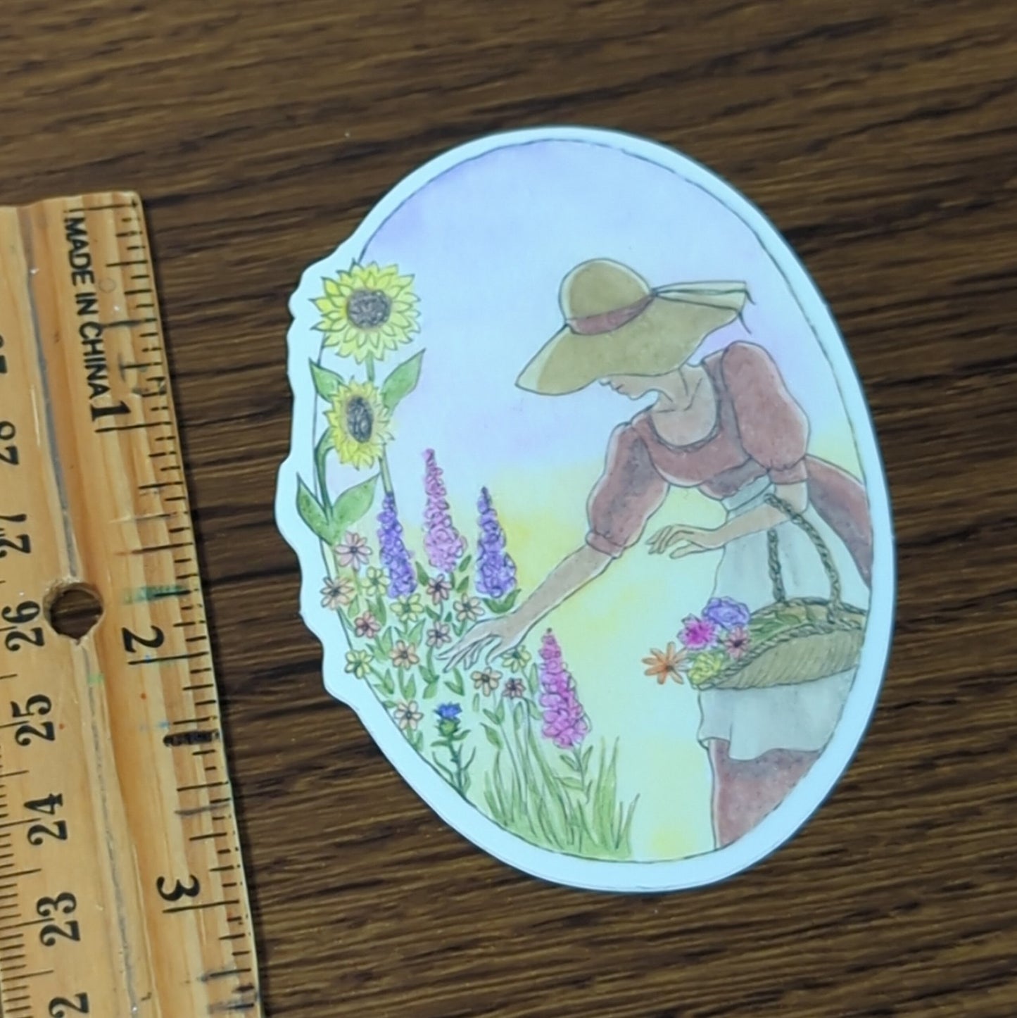 Vinyl Matte Sticker - Flower Garden